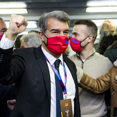 Laporta vuelve al Barcelona con una goleada