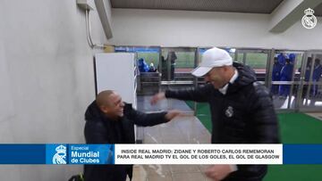 Roberto Carlos y Zidane recuerdan Glasgow a carcajada limpia