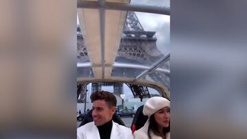 De pel¨ªcula: el id¨ªlico v¨ªdeo de Marcos Llorente y Paddy en la Torre Eiffel