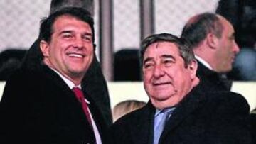 Laporta, con Lendoiro.