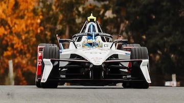 Nerea Martí, con el Andretti en el test de la Fórmula E en Madrid.