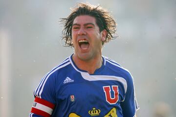 Marcelo Salas en su segunda etapa en Universidad de Chile, antes de retirarse del fútbol profesional.