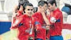 Sergio Ortega hizo dos goles al Albacete y uno al Numancia