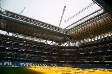 Así avanzan las obras del Bernabéu por dentro y por fuera