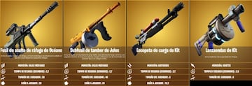 Todas las armas m&iacute;ticas de Fortnite