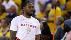 Kawhi Leonard, durante el cuarto partido de las Finales entre Golden State Warriors y Toronto Raptors.