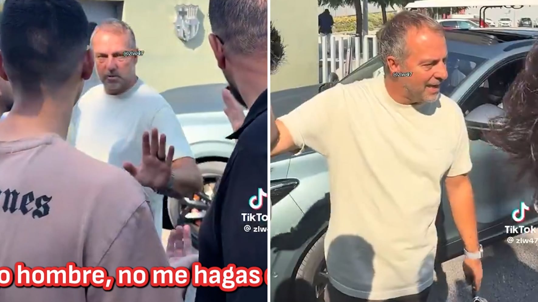 El altercado de Flick con varios aficionados culés en la ciudad deportiva 