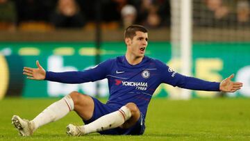 Morata, con el Chelsea.