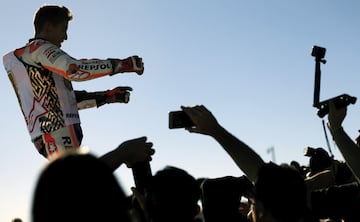 Su cuarto título de MotoGP lo consiguió en la última carrera del año, el GP de la Comunidad Valenciana. La caída de Dovizioso propició que fuese campeón antes de acabar la carrera