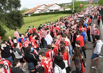 Así despidieron a los jugadores del Athletic en Lezama