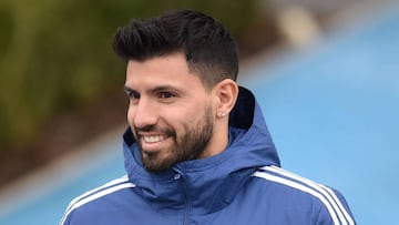 Argentina&#039;s forward Sergio Aguero participates in a team training session at the City Academy training complex in Manchester, north west England on March 21, 2018 ahead of their March 23 international friendly football match against Italy at the Ethiad Stadium. / AFP PHOTO / Oli SCARFF