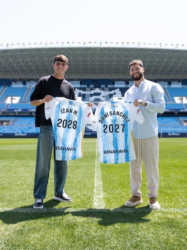 Izan Merino y Dani S¨¢nchez: ¡°Crecer en el M¨¢laga y que el M¨¢laga crezca con nosotros¡±