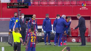 El enorme enfado de Koeman con Araujo