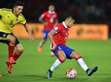 Chile y Colombia dieron buen fútbol en el Nacional de Santiago