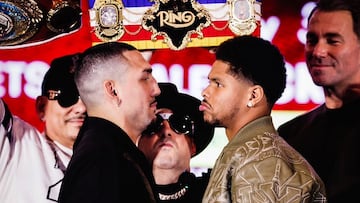Teófimo López y Shakur Stevenson, cara a cara.