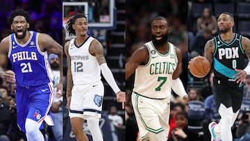 Joel Embiid, Ja Morant, Jaylen Brown y Damian Lillard destacan entre los suplentes para el All-Star Game.