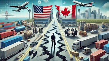 US Canada disruption tariffs | AI image