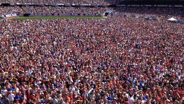 Así lució el Soldier Field durante el partido.
