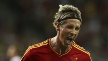 Torres celebra el 3-0.