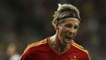 Torres celebra el 3-0.