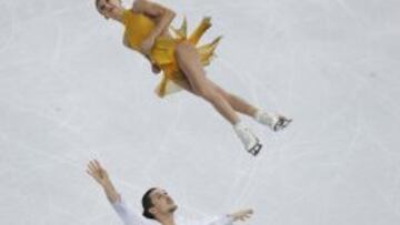 Los rusos Tatiana Volosozhar y Maxim Trankov, campeones olímpicos.