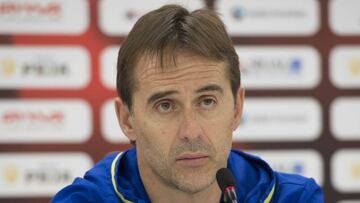 Lopetegui, en conferencia de prensa.