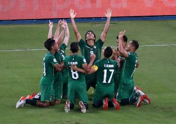 1-0. Marcelo Martins celebr el primer gol.