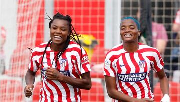 Ludmila celebra un gol.