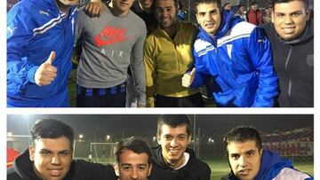 Medel y Castillo jugaron partido con barristas cruzados