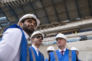 Infantino visitó el estadio Al Wakrah para dar el visto bueno.