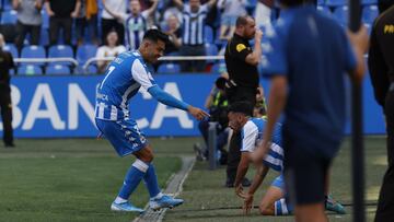 Partido Deportivo de La Coru&ntilde;a -  Tudelano. gol miku