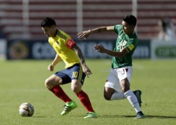 James cambia los pitos del Bernabéu por partidazo en La Paz
