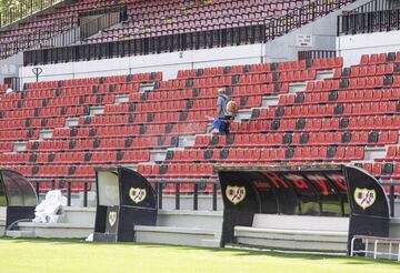 Las obras del Estadio de Vallecas en imágenes