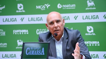Manolo Higuera, presidente del Racing.