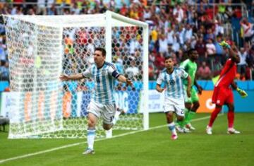 Lionel Messi marcó el 0-1. 