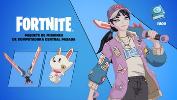 fortnite pack misiones nueva skin zoe clash retro