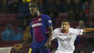 Umtiti, a un partido de la suspensi&oacute;n. 