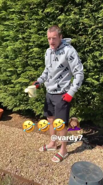Jamie Vardy, de marcar goles en la Premier... a cultivar sus propios vegetales