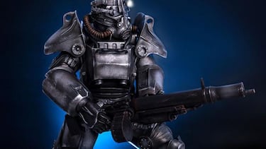 Impresionante estatua de la armadura T-45 de Fallout 4