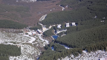 Estación de esquí de La Pinilla, Segovia, España.