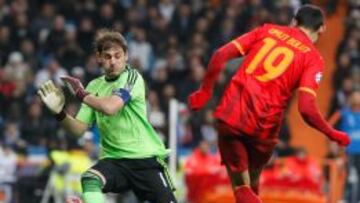 ÚLTIMO PARTIDO. Casillas jugó 90 minutos ante el Galatasaray el pasado 27 de noviembre.