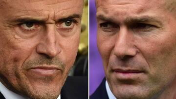 Zidane y Luis Enrique, protagonistas en el Clásico.