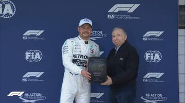 Bottas con Todt en el GP de China de F1.