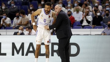 13/10/21 PARTIDO BALONCESTO BASKET
 EUROLEAGUE REGULAR SEASON ROUND 03
 REAL MADRID - MONACO 
 PABLO LASO ENTRENADOR WILLIAMS GOSS 