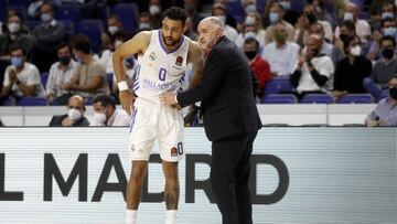 13/10/21 PARTIDO BALONCESTO BASKET
 EUROLEAGUE REGULAR SEASON ROUND 03
 REAL MADRID - MONACO 
 PABLO LASO ENTRENADOR WILLIAMS GOSS 