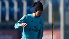 Ceballos ya trabaja sobre el césped