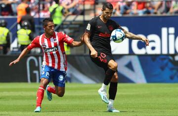 Vitolo fue titular ante el Atlético San Luis.