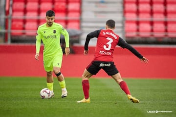 El defensa del Cartagena dio alguna esperanza de remontada a su equipo ante el Mirandés, con un golazo espectacular desde fuera del área. Su derechazo fue inapelable y entró toda la escuadra. El resultado no volvió a moverse y el Cartagena sigue sin levantar cabeza.