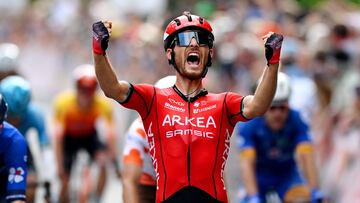 Luca Mozzato vencedor de la segunda etapa (@Arkea_Samsic)