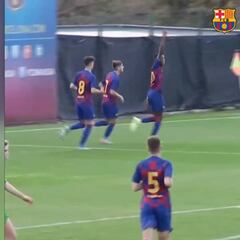 El gol del año en La Masía del 'niño' de la cláusula de los 100 millones: atención a Illaix...